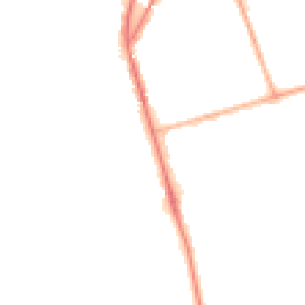 Night-time road noise heatmap for BL9 0UE
