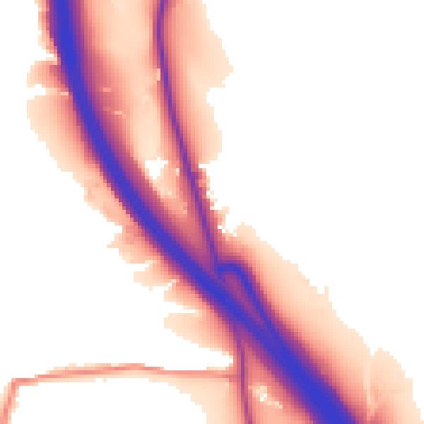 Daytime road noise heatmap for BL9 5NA
