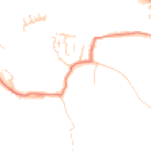 Daytime road noise heatmap for BL9 5NG
