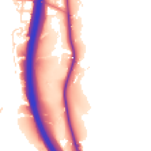 Daytime road noise heatmap for BL9 5NL