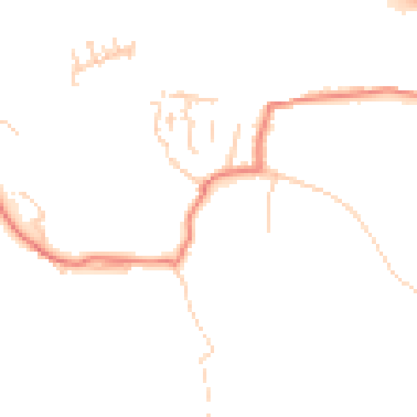 Daytime road noise heatmap for BL9 5NQ