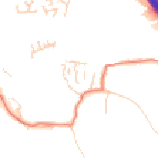 Daytime road noise heatmap for BL9 5NX