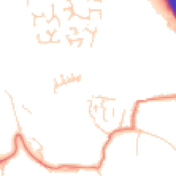 Daytime road noise heatmap for BL9 5PE