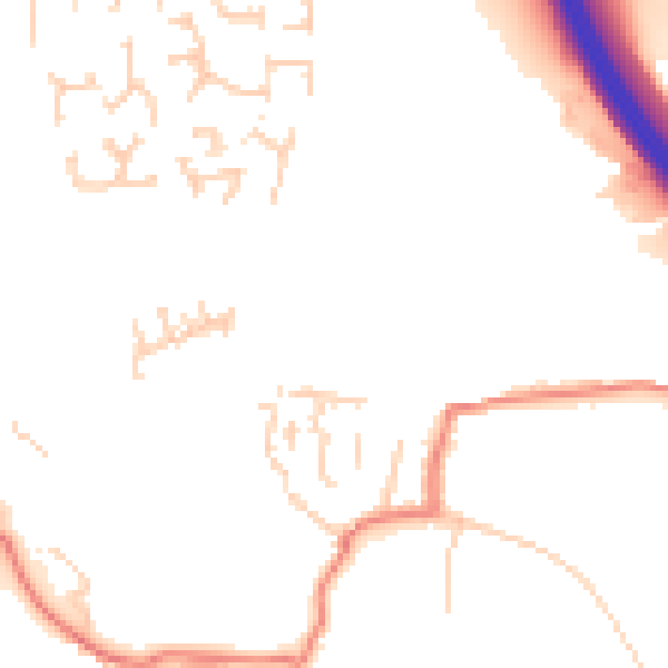 Daytime road noise heatmap for BL9 5QW