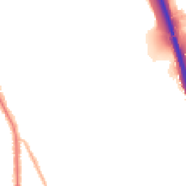 Night-time road noise heatmap for BL9 6EU