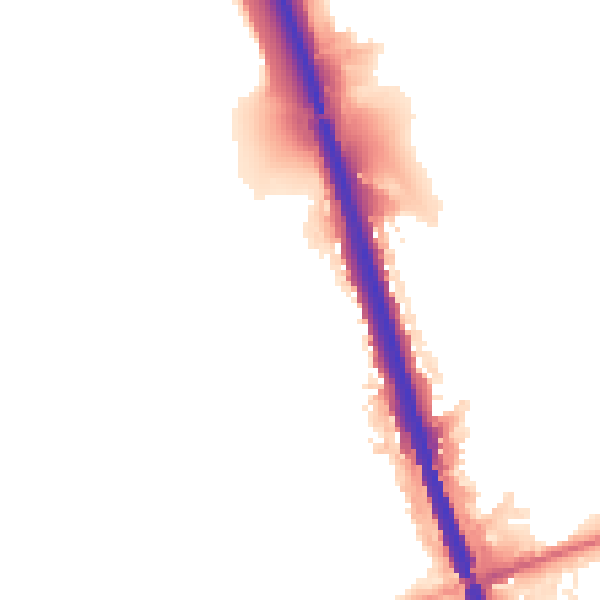 Night-time road noise heatmap for BL9 6JF