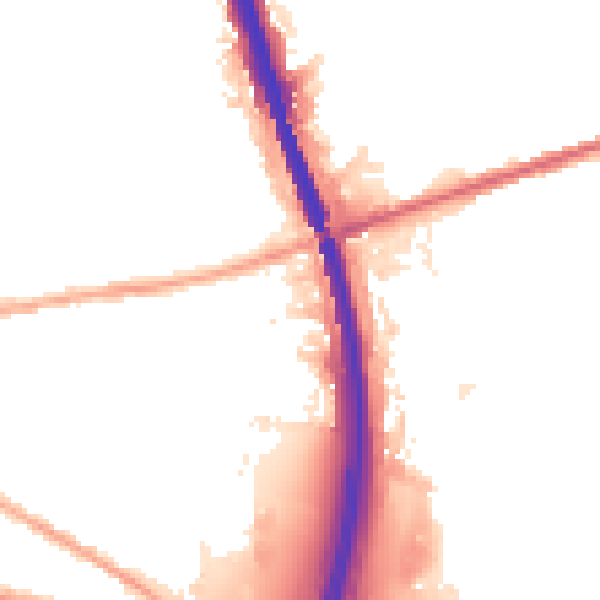 Night-time road noise heatmap for BL9 7LY