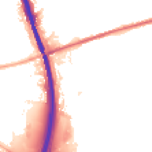 Night-time road noise heatmap for BL9 7NR