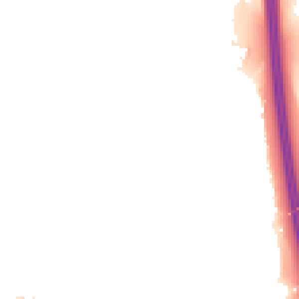 Night-time road noise heatmap for BL9 8AG