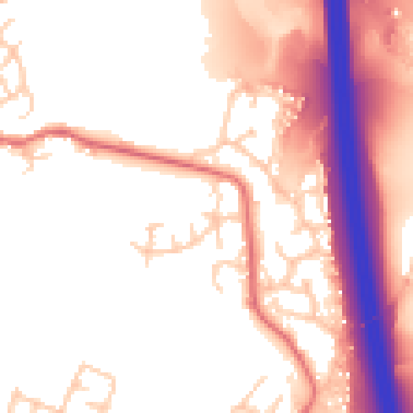 Daytime road noise heatmap for BL9 8AR
