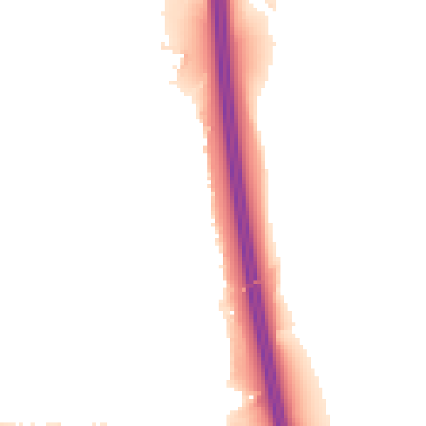 Night-time road noise heatmap for BL9 8DE