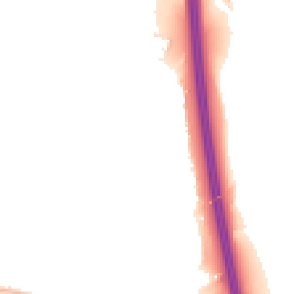 Night-time road noise heatmap for BL9 8DF