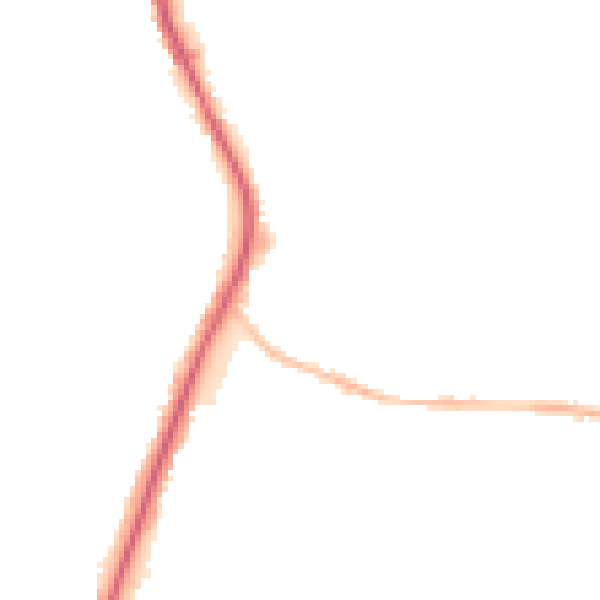 Night-time road noise heatmap for BL9 8EE