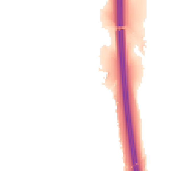 Night-time road noise heatmap for BL9 8EY