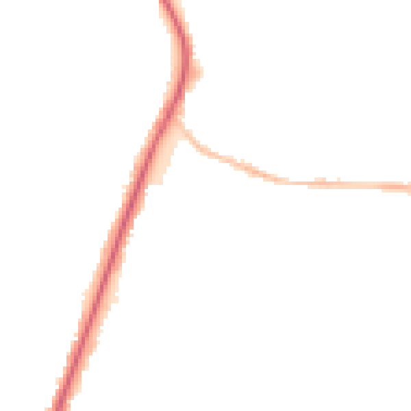 Night-time road noise heatmap for BL9 8HG