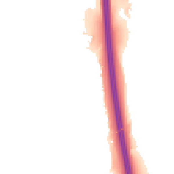 Night-time road noise heatmap for BL9 8JF