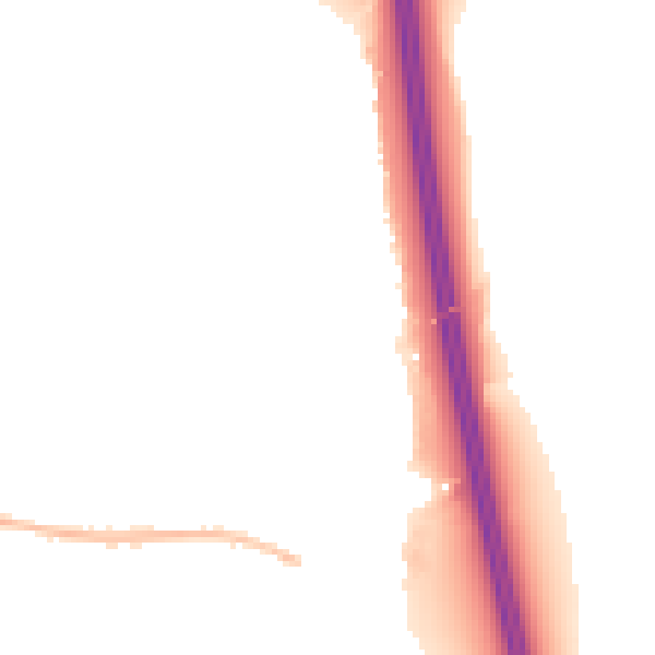 Night-time road noise heatmap for BL9 8LR