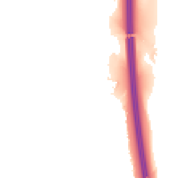 Night-time road noise heatmap for BL9 8LT