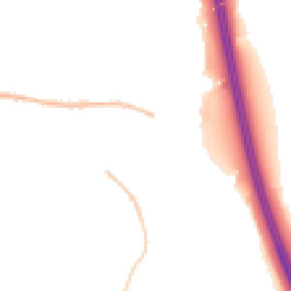 Night-time road noise heatmap for BL9 8NU
