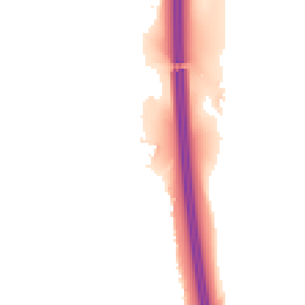 Night-time road noise heatmap for BL9 8NX