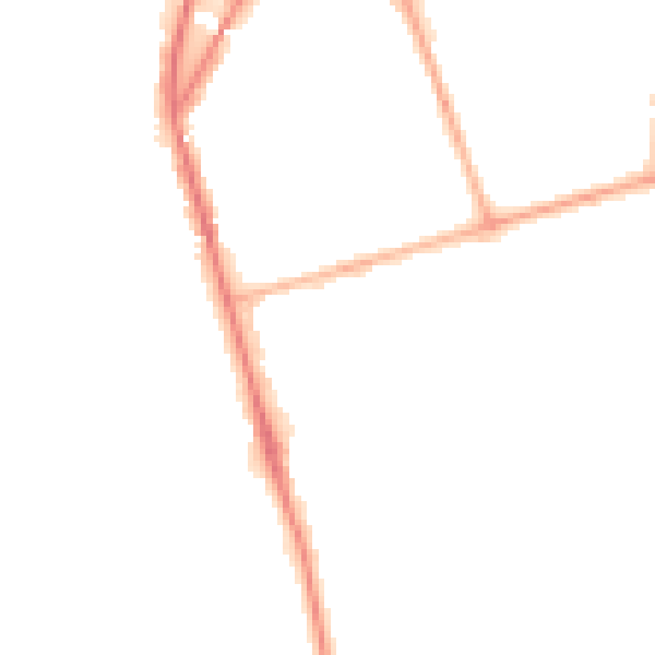 Night-time road noise heatmap for BL9 9BP