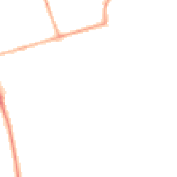 Night-time road noise heatmap for BL9 9ET