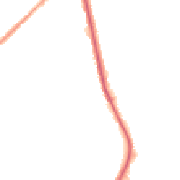Night-time road noise heatmap for BL9 9TE