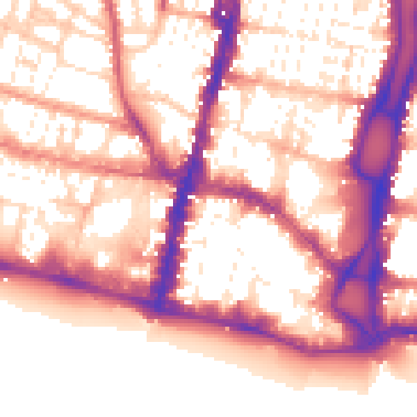 Daytime road noise heatmap for BN1 1AG