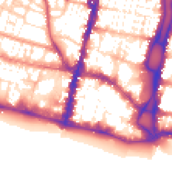 Daytime road noise heatmap for BN1 1AH