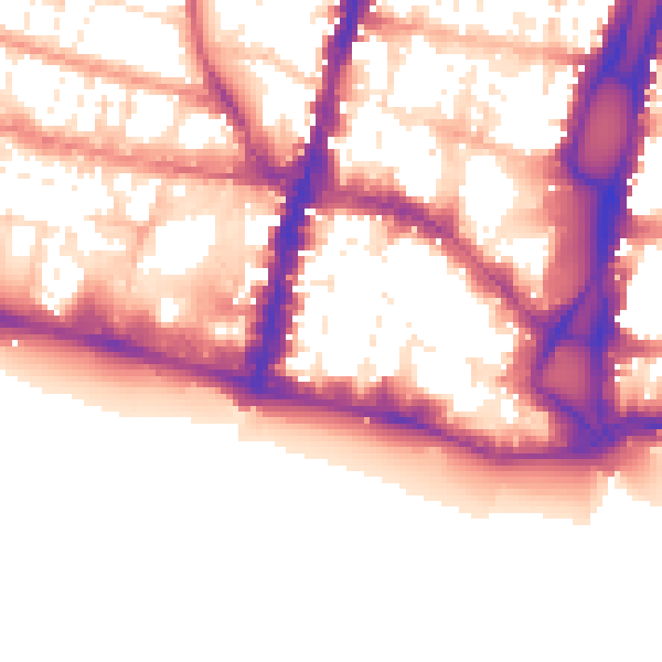 Daytime road noise heatmap for BN1 1AL
