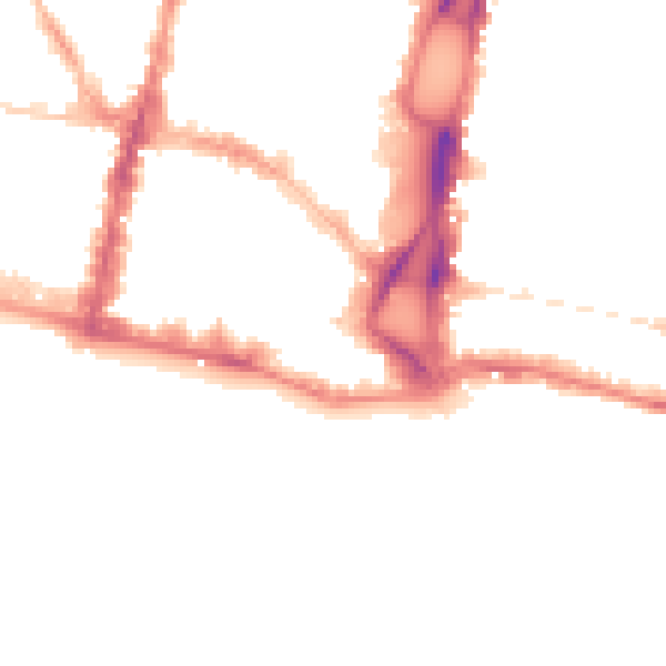Night-time road noise heatmap for BN1 1HQ