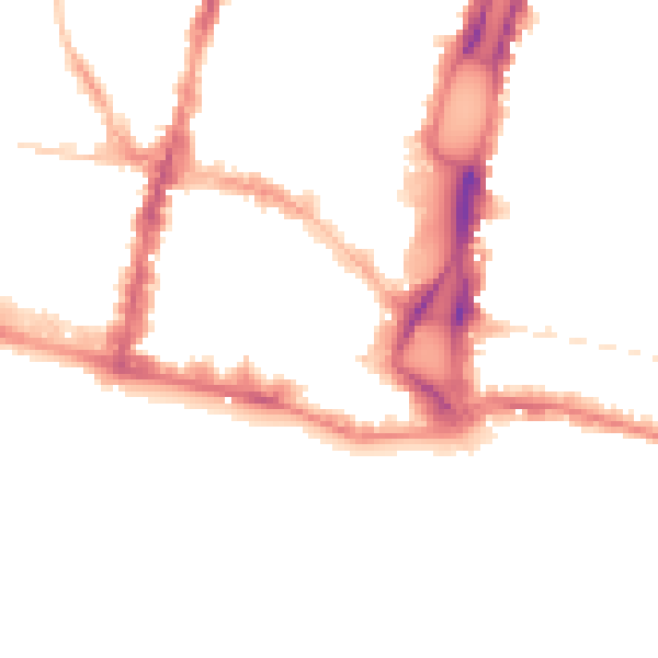 Night-time road noise heatmap for BN1 1HR
