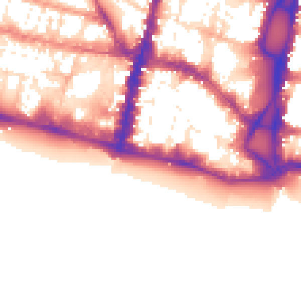 Daytime road noise heatmap for BN1 1NA