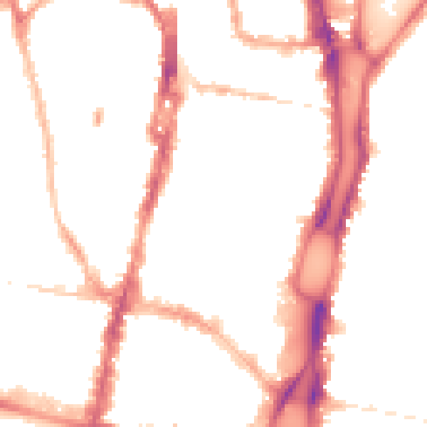 Night-time road noise heatmap for BN1 1TT