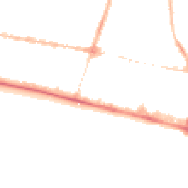 Night-time road noise heatmap for BN1 2HR
