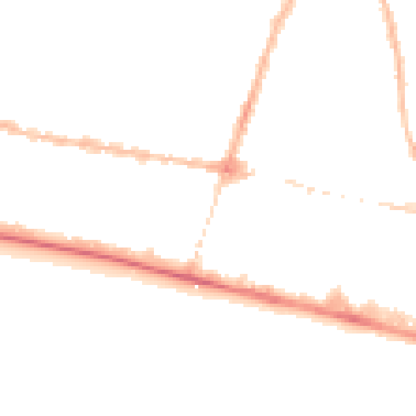 Night-time road noise heatmap for BN1 2LQ