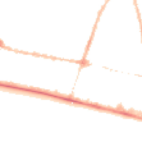 Night-time road noise heatmap for BN1 2PT