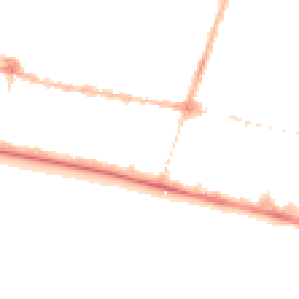 Night-time road noise heatmap for BN1 2PZ