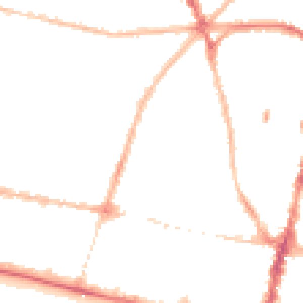 Night-time road noise heatmap for BN1 3DH