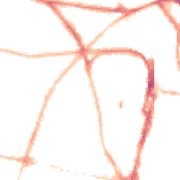 Night-time road noise heatmap for BN1 3JP