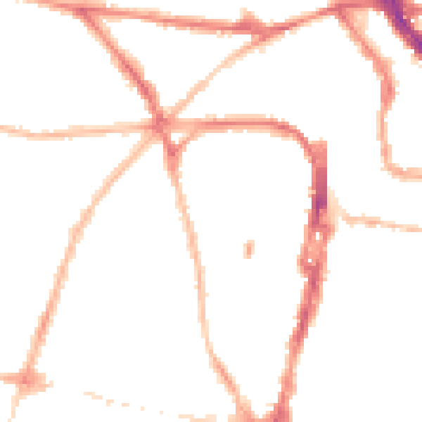 Night-time road noise heatmap for BN1 3RL