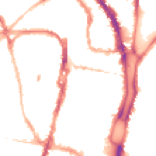Night-time road noise heatmap for BN1 4EE