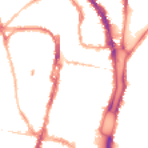 Night-time road noise heatmap for BN1 4EF