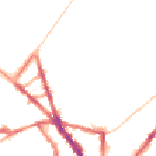 Night-time road noise heatmap for BN1 4QS