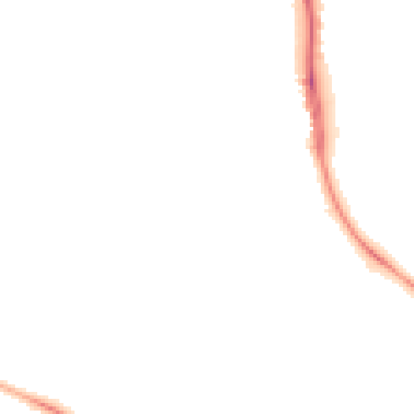 Night-time road noise heatmap for BN1 5AL