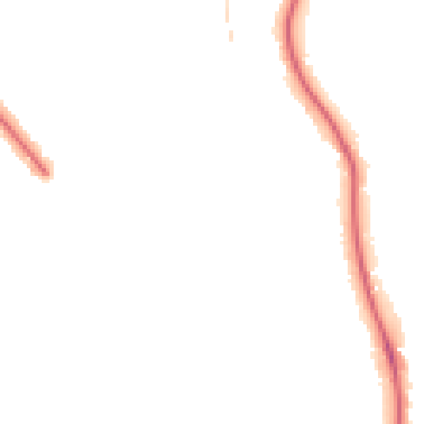 Night-time road noise heatmap for BN1 5BS