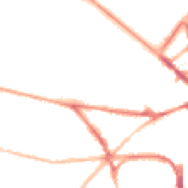 Night-time road noise heatmap for BN1 5DE