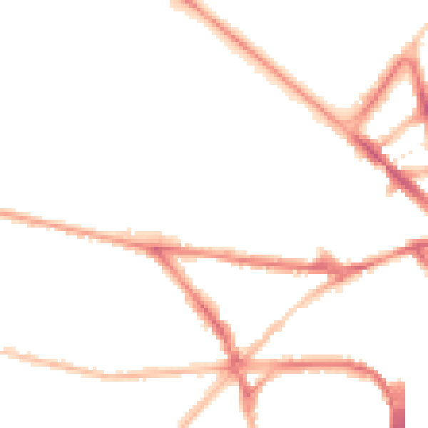 Night-time road noise heatmap for BN1 5DG