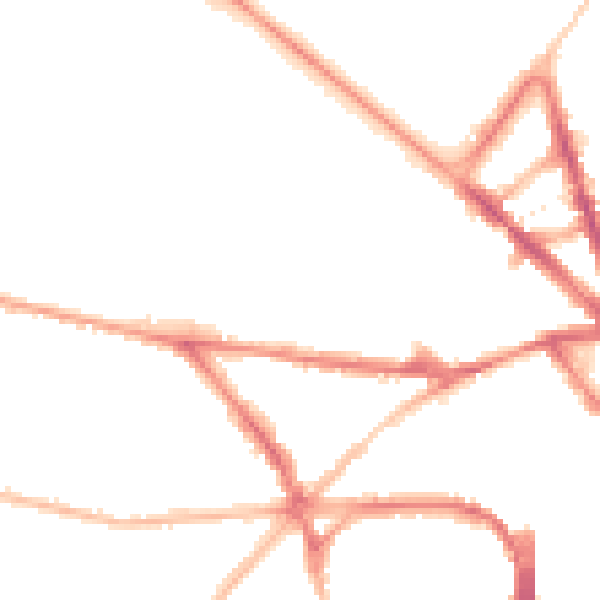 Night-time road noise heatmap for BN1 5DH