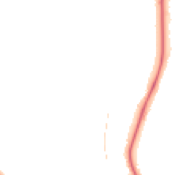 Night-time road noise heatmap for BN1 5ED